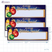 In Store Holiday Special (Elegant) Merchandising Placards 2UP (11" x 3.5") - Copyright - A1PKG.com - 90309