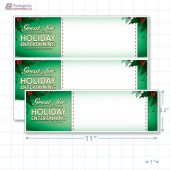 Great for Holiday Entertaining Merchandising Placards 2UP (11" x 3.5") - Copyright - A1PKG.com - 90334