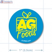 AG FOoods TOMA Full Colour Circle Merchandising Label A1Pkg.com 