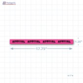 Pink Special 3D Starburst Merchandising Shelf Channel Strips Copyright A1PKG.com - 16023
