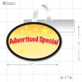 Advertised Special Merchandising Oval Shelf Dangler - Copyright - A1PKG.com - 16836