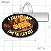 Father's Day Merchandising Oval Shelf Dangler - Copyright - A1PKG.com - 90104