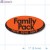 Family Pack Fluorescent Red Oval Merchandising Labels PQG (1x2 inch) 500/Roll 