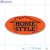 Home Style Fluorescent Red Oval Merchandising Labels PQG (1x2 inch) 500/Roll 