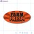 Farm Fresh Fluorescent Red Oval Merchandising Labels PQG (1x2 inch) 500/Roll 