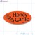 Honey Garlic Fluorescent Red Oval Merchandising Labels PQG (1x2 inch) 500/Roll 