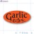 Garlic Fluorescent Red Oval Merchandising Labels PQG (1x2 inch) 500/Roll