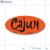 Cajun Fluorescent Red Oval Merchandising Labels PQG (1x2 inch) 500/Roll 