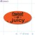 Sweet 'n Juicy Fluorescent Red Oval Merchandising Labels PQG (1x2 inch) 500/Roll 