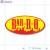 Bar-B-Q Bright Yellow Oval Merchandising Labels PQG  (1x2 inch) 500/Roll