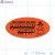 Previously Frozen Fluorescent Red Oval Merchandising Labels PQG (1x2 inch) 500/Roll 