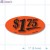 $1.75 Fluorescent Red Oval Merchandising Price Labels PQG (1x2 inch) 500/Roll 