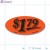 $1.79 Fluorescent Red Oval Merchandising Price Labels PQG (1x2 inch) 500/Roll 