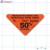 Reduced 50% Fluorescent Red Triangle Merchandising Labels PQG (2.5x2.5 inch) 300/Roll 