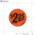 $2.25 Fluorescent Red Circle MerchandisingPrice Labels PQG (1.25 in. dia.) 1000/Roll 