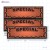 Orange Special 3D Starburst Merchandising Placards 2UP  (11 x 3.5inch) 5 Sheets