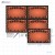 Orange Special 3D Starburst Merchandising Placards 4UP (5.5 x 3.5inch) 5 Sheets
