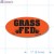 Grass Fed Fluorescent Red Oval Merchandising Labels PQG (1x2 inch) 500/Roll 