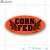 Corn Fed Fluorescent Red Oval Merchandising Labels PQG (1x2 inch) 500/Roll