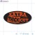 Extra Thick Cut Fluorescent Red Oval Merchandising Labels PQG (1x2 inch) 500/Roll 