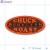Boneless Chuck Roast Fluorescent Red Oval Merchandising Labels PQG (1x2 inch) 500/Roll 