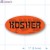 Kosher Red Oval Merchandising Labels PQG (1x2 inch) 500/Roll 