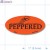 Peppered Fluorescent Red Oval Merchandising Labels PQG (1x2 inch) 500/Roll 