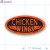 Chicken Wings Fluorescent Red Oval Merchandising Labels PQG (1x2 inch) 500/Roll 