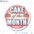 Cake of The Month Full Color Circle Merchandising Labels PQG (2 inch dia.) 250/Roll