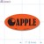 Apple Red Oval Merchandising Labels PQG (1x2 inch) 500/Roll 