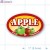 Apple Full Color Oval Merchandising Labels PQG (1.875 x 1.1875 inch) 500/Roll