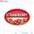 Strawberry Full Color Oval Merchandising Labels PQG (1.875 x 1.1875 inch) 500/Roll 