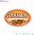 Cinnamon Full Color Oval Merchandising Labels PQG (1.875 x 1.1875 inch) 500/Roll 