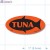 Tuna Red Oval Merchandising Labels PQG (1x2 inch) 500/Roll 