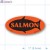 Salmon Red Oval Merchandising Labels PQG (1x2 inch) 500/Roll 