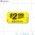 $2.99 Ready To Go Bright Yellow Price Rectangle Merchandising Labels PQG (1.5x.75 inch) 500/Roll 