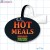 Hot Meals Ready to Go Merchandising Oval Shelf Dangler (4x3inch)