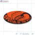 Special of the Week Fluorescent Red Oval Merchandising Labels - Copyright - A1PKG.com SKU - 10103
