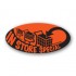 Store Special Fluorescent Red Oval Merchandising Labels - Copyright - A1PKG.com SKU # 10105