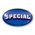 Special Full Color (Blue) Oval Merchandising Labels - Copyright - A1PKG.com SKU - 10116