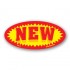 New Bright Yellow Oval Merchandising Labels - Copyright - A1PKG.com SKU - 10214