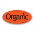 Organic Fluorescent Red Oval Merchandising Labels - Copyright - A1PKG.com SKU # 10641