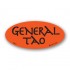 General Tao Fluorescent Red Oval Merchandising Labels - Copyright - A1PKG.com SKU - 10913