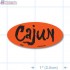 Cajun Fluorescent Red Oval Merchandising Labels - Copyright - A1PKG.com SKU - 10962