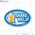 Shake Well Full Color Oval Merchandising Labels - Copyright - A1PKG.com SKU -  11185