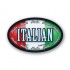 Italian Full Color Oval Merchandising Labels - Copyright - A1PKG.com SKU -  13915