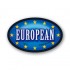 European Full Color Oval Merchandising Labels - Copyright - A1PKG.com SKU -  13917