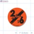 2 for $6 Fluorescent Red Circle Merchandising Label Copyright A1PKG.com - 14806