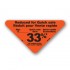 Reduced 33% Fluorescent Red Oval Merchandising Labels - Copyright - A1PKG.com SKU - 14902
