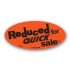 Reduced for Quick Sale Fluorescent Red Oval Merchandising Labels - Copyright - A1PKG.com SKU - 14991